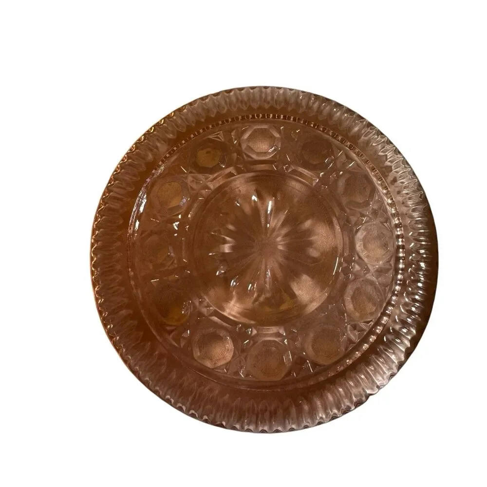 Anchor Hocking Pink Depression‎ Glass 6.5” Bread Butter Salad Plate